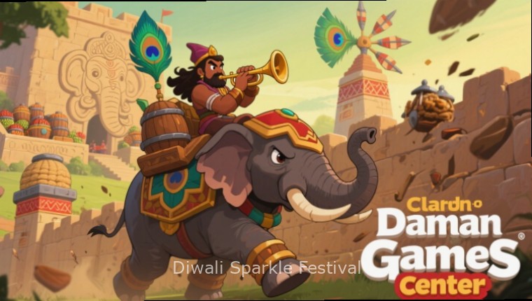 Diwali Sparkle Festival community event showing players celebrating together in-game